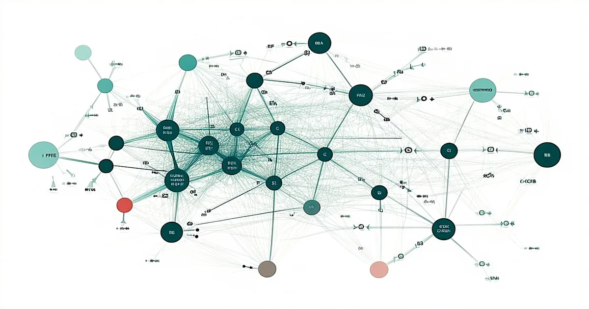 Metabolic flux network diagram — nodes and weighted arrows representing pathway channeling